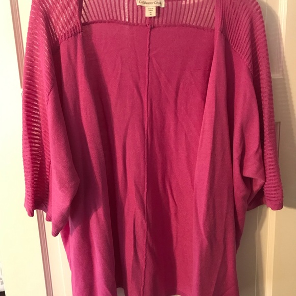 Coldwater Creek Pink Coverlet 1X - Picture 4 of 5